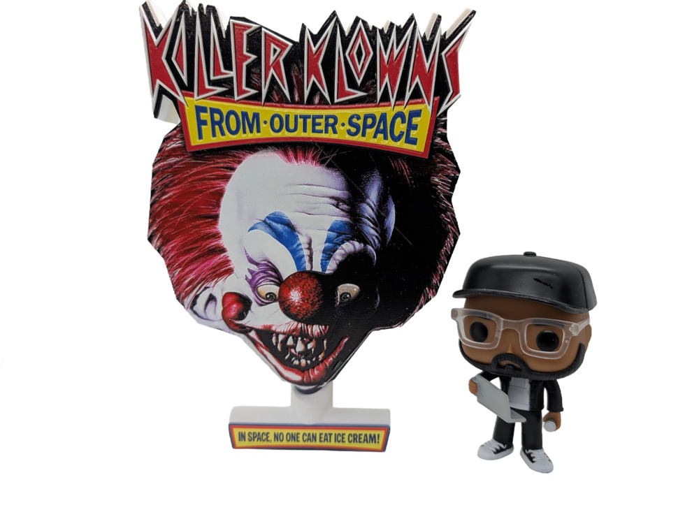 New Killer Klowns From Outer Space 9” Raised Ink Custom Display Sign